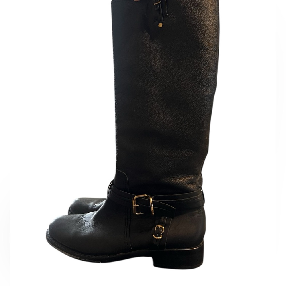 Vince Camuto Black Leather Riding Boots 8.5